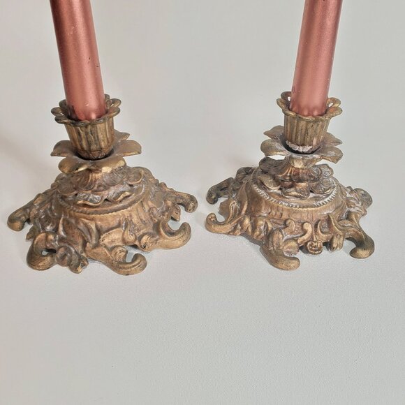 Vintage Pair of Candle Holders - Picture 11 of 13